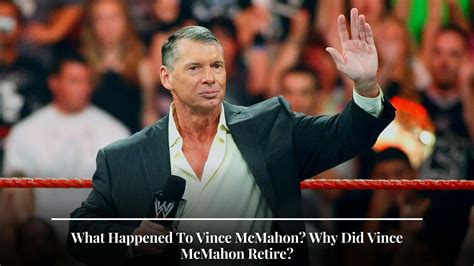 mc mahon|did vince mcmahon really retire.